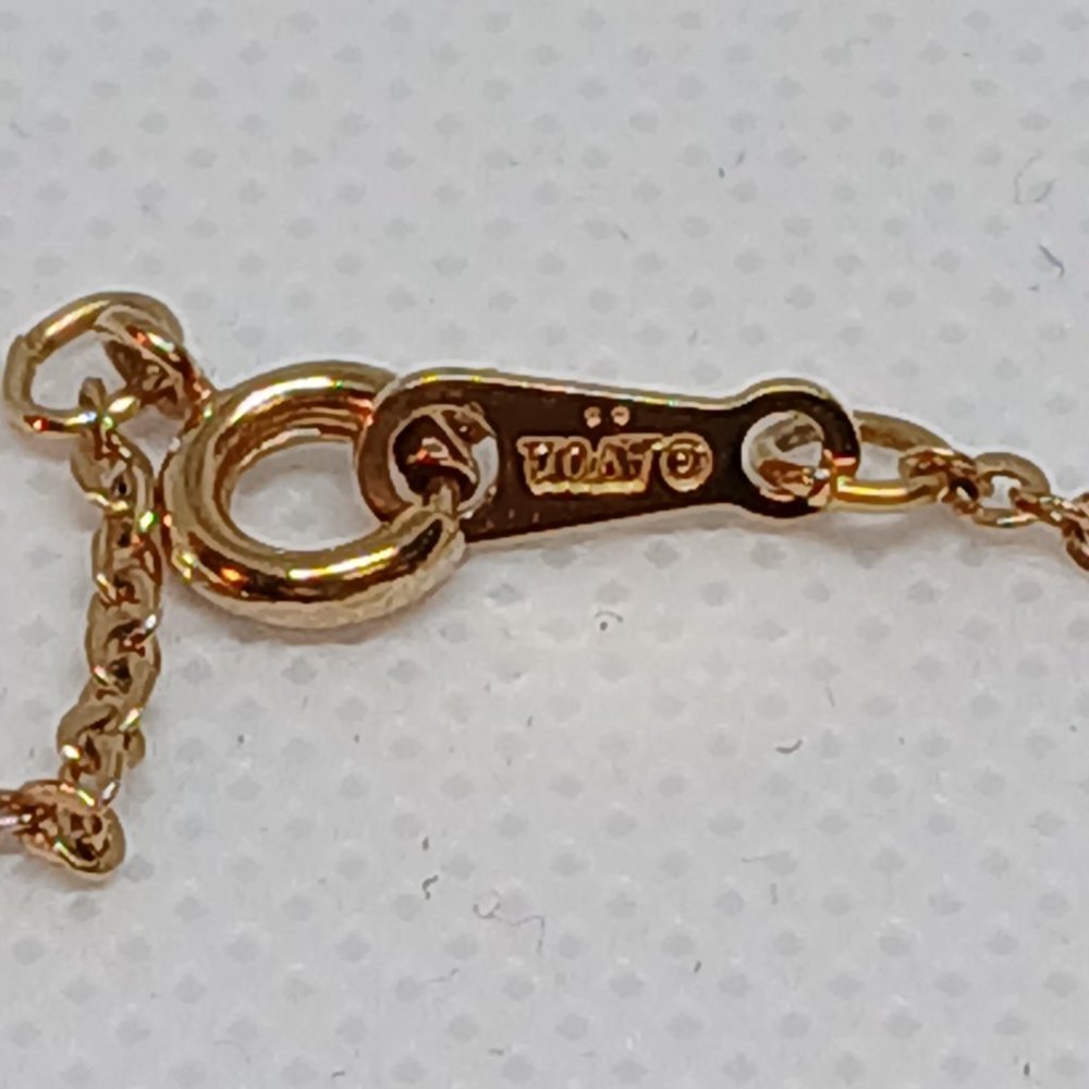 Vintage Avon Gold Tone Heart Pendant Necklace with Faux Pearls #12W - Picture 7 of 12